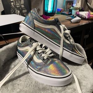 Vans old Skool iridescent silver